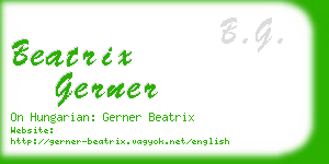 beatrix gerner business card